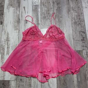 Torrid pink sheer babydoll women size 3